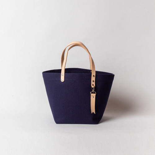 本革ハンドル ミニマル トート！ NAVY トートバッグ Har 通販