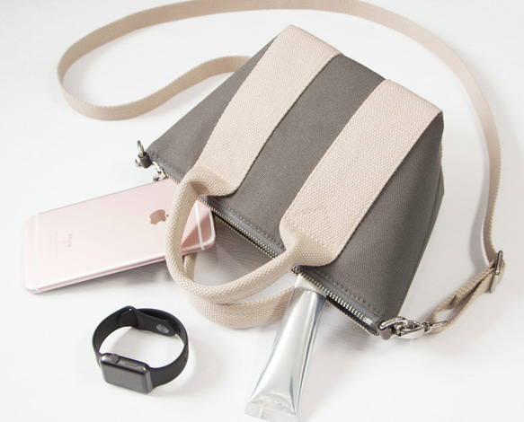 全12色 帆布ミニトートバッグ スマホショルダーバッグ 1枚目の画像