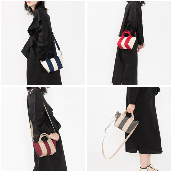 全12色 帆布ミニトートバッグ スマホショルダーバッグ 5枚目の画像