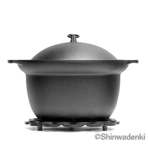 南部鉄器 鉄鍋 ごはん鍋 南部ごはん釜3合炊 日本製 ガス・100V 南部鉄器 鉄鍋 ごはん鍋 南部ごはん釜3合炊 日本製 ガス・100V