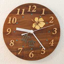 ハンドメイド ハワイアンコアウッド 置き時計 1a1ea1ed6ed95ad03b227715e44866