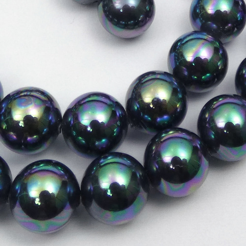 【K14WG/テリ強】黒蝶真珠 パール ネックレス イヤリングセット 本真珠 クロチョウパール ネックレス 8.4-11.0mm｜K14WG イヤリング