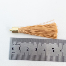 【10個入り】タッセル ロング サンタン ポリエステル糸 糸タッセル ピアスやチャーム作りなどに ta016s 6枚目の画像