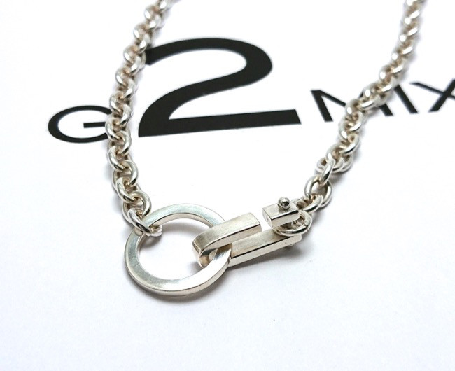 【G2MIX】  Silver925 シャックルクラスプ チェーンネックレス
