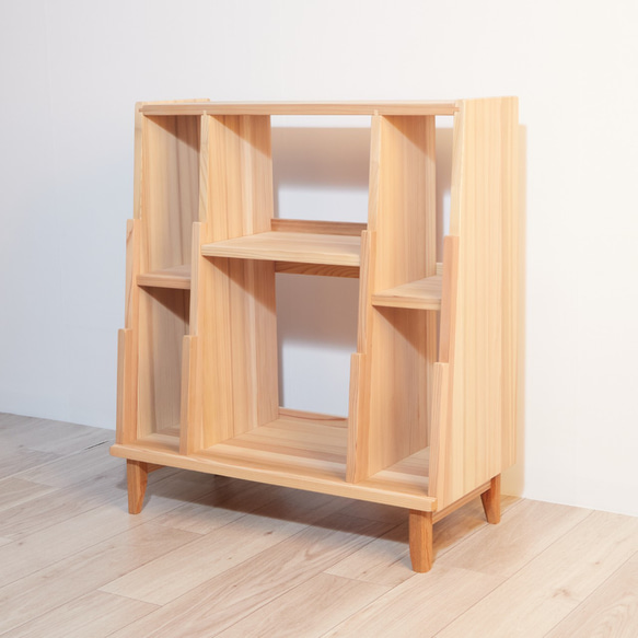 天然木の香り　おしゃれで長く使える絵本棚　たくさん入るナチュラル本棚　北欧 　完成品　ウッド IQY1365283807(10500円)