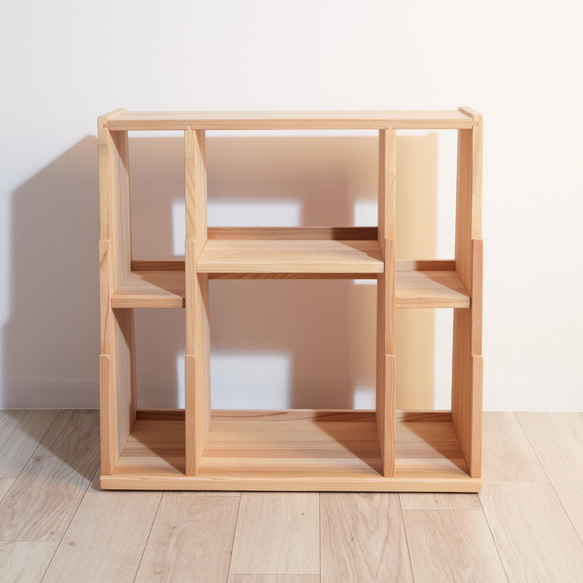 天然木の香り　おしゃれで長く使える絵本棚　たくさん入るナチュラル本棚　北欧 　完成品　ウッド IQY1365283807(10500円)