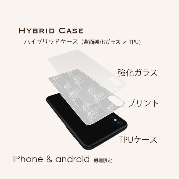 北欧クラシカル グレー ハイブリッドケース iPhone Android(対応機種要確認) ron01-150 3枚目の画像