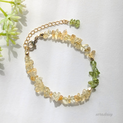 【+Sg】宝石質ペリドットのシンプルブレスレット ブレスレット 天然石 パワーストーン ペリドット 水晶 エメラルド 翡翠