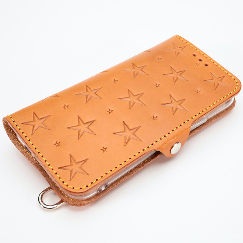 “スタースタンプ”手帳型ケース 8色 TPU iPhone16 Pixel9 Xperia Galaxy S25 名入 11,000円