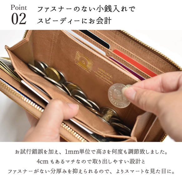 【大促銷，售完即止】真皮植物圖案錢包，長款錢包，真皮，圓形拉鍊，佩斯利花紋，大容量，TOW005 第6張的照片