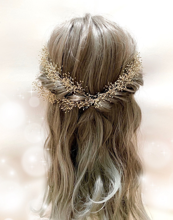 花冠 花かんむり 結婚式 ウェディングヘア ドレスヘア 成人式 振袖 袴