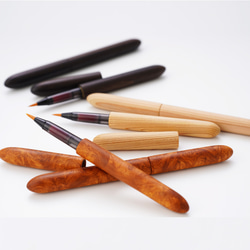 希少樹木を贅沢に使った 美しい筆ペン 花梨 / こぶ杢 TFP1810 送料無料 7枚目の画像