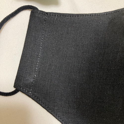 やさしいリネン黒 サイズ裏布いろいろ 両面リネン ハンドメイド 布
