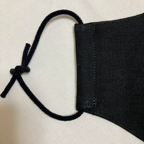 やさしいリネン黒 サイズ裏布いろいろ 両面リネン ハンドメイド 布