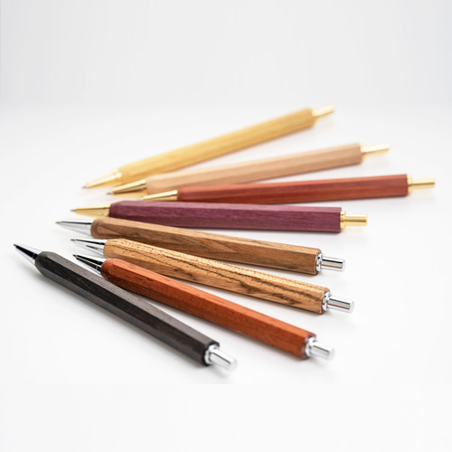 八角PシャープPen 銘木 / ゼブラウッド (ノック式 0.5mm) TOW210 送料