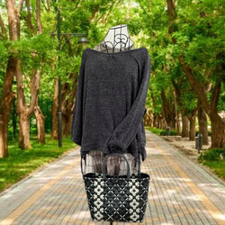 大人可愛い プラカゴバッグ ~ Mサイズ ~ 撥水素材のかごバッグ