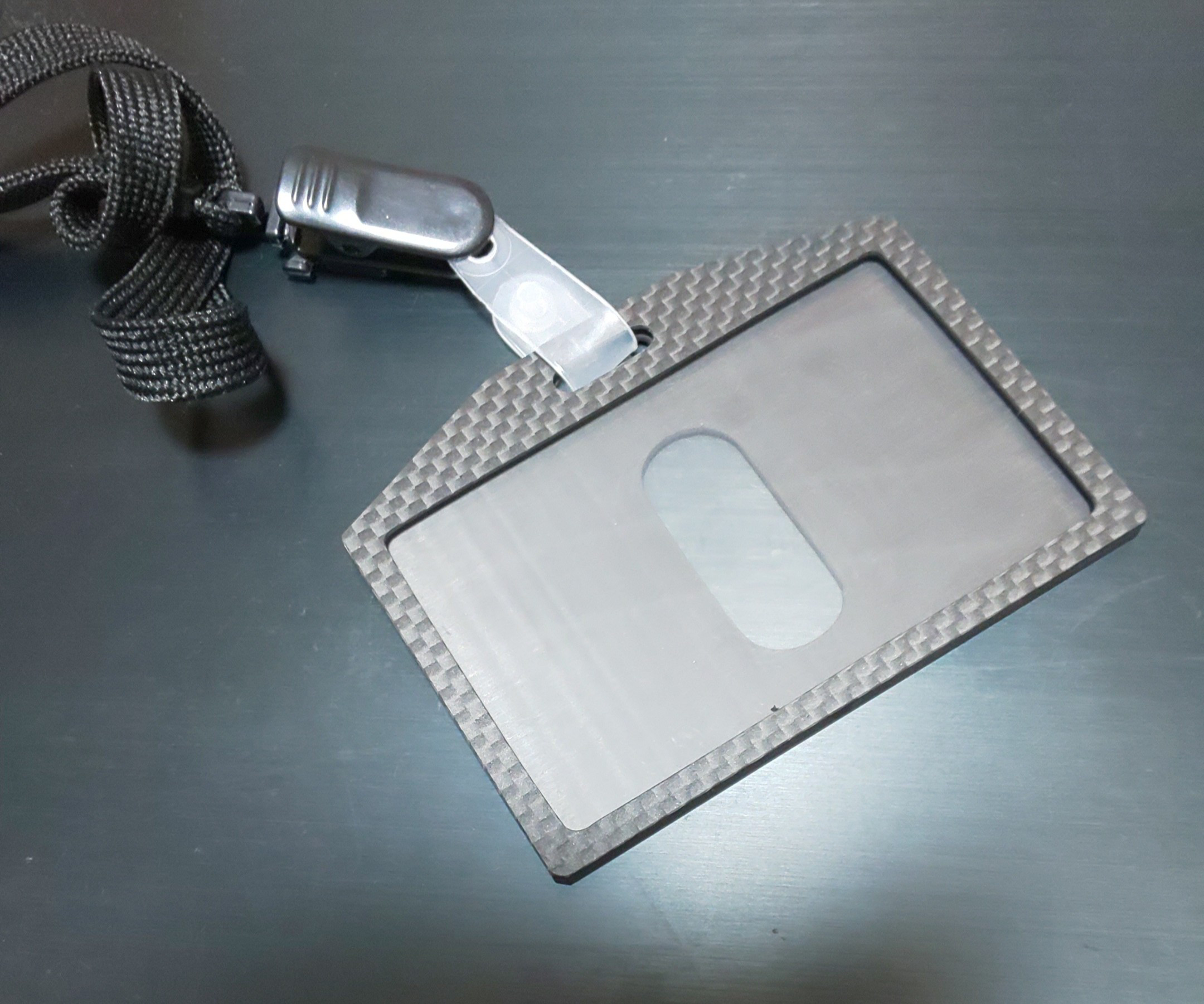 カーボン 社員証 ネームホルダー IDケース