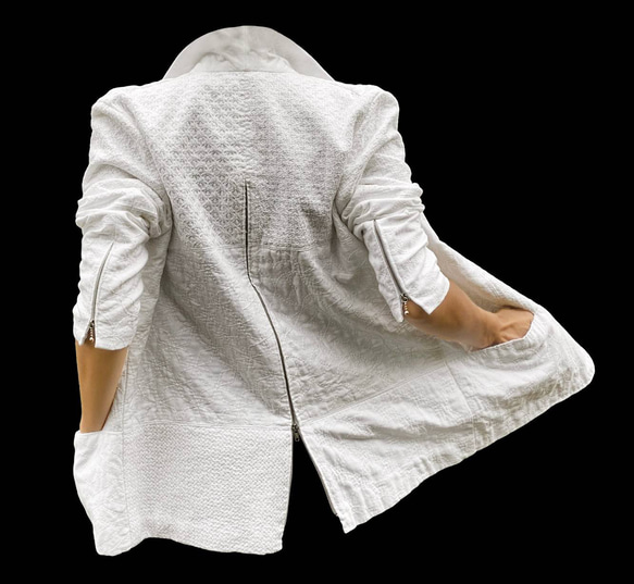 ジャケット 刺し子 Sashiko ハンドメイド Handmaid Handwork 裁縫 洋服 