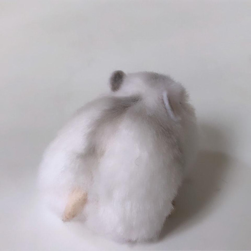 受注制作>ジャンガリアンハムスターのぬいぐるみ パールホワイト