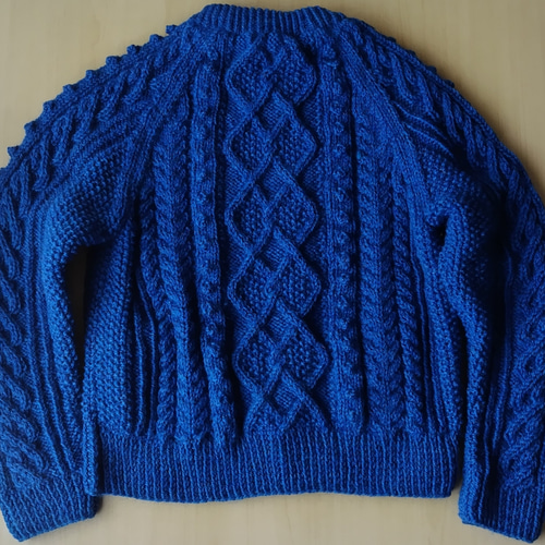 希少色　UNUSED フィッシャーマン　アランニット　ティファニーブルー 希少色 UNUSED フィッシャーマン アランニット ティファニーブルー