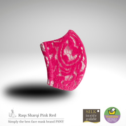 PSNY Lux Shall Key 粉紅色 透氣 蕾絲舞 華麗麗妝 面具 RS03 第3張的照片