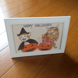 ハロウィンと秋っぽいポストカードセット（とりっくおあとり～と？） 6枚目の画像