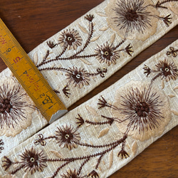 [特價] 刺繡絲帶編織 50mm 自然色 (57-2) 2m 第4張的照片