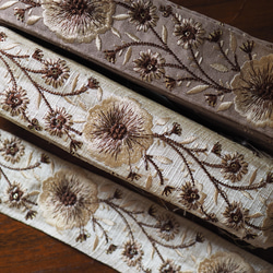 刺繡絲帶編織 50mm 自然色(57-2) 第3張的照片