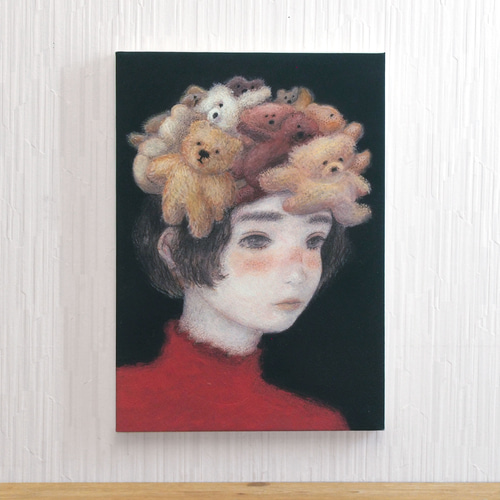くまたちの絵 (複製) 木製パネル サイズ変更可 絵画 さらさまゆこ 通販 