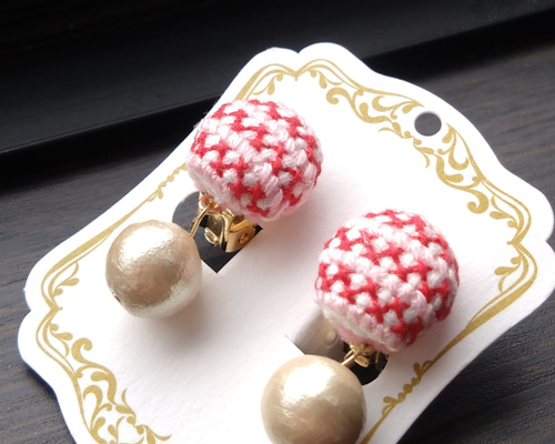 イヤリング クロスステッチ イヤリング・ノンホールピアス S&N