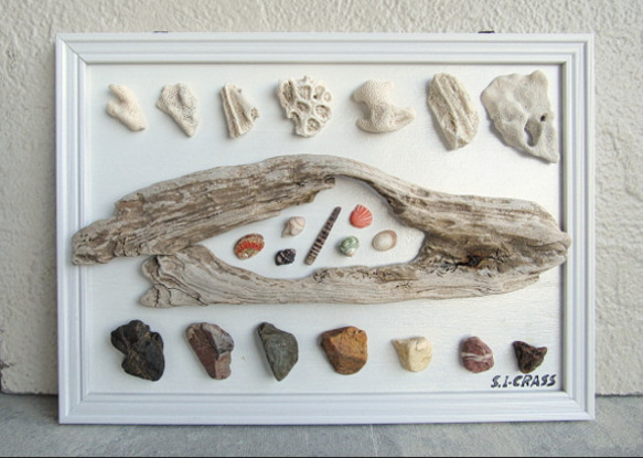 渚の忘れ物・・❦　アートフレーム・壁飾り 3枚目の画像