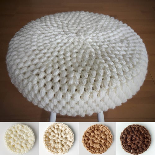 受注製作】丸椅子カバー厚み5cm用 クッション・クッションカバー S・K