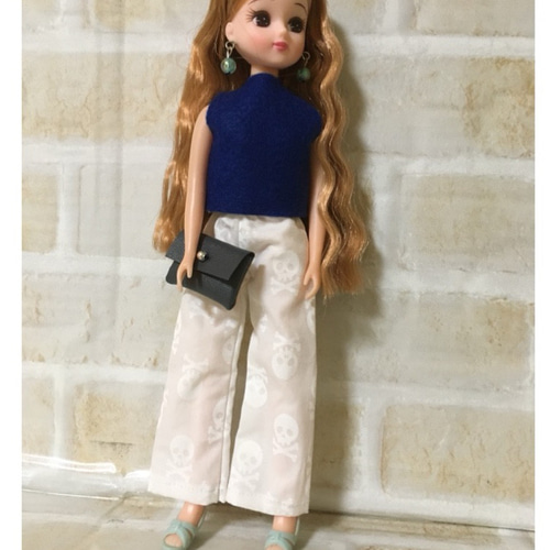 受注製作】22cmドール服 セットアップ ワイドパンツ・ピアススタイル4