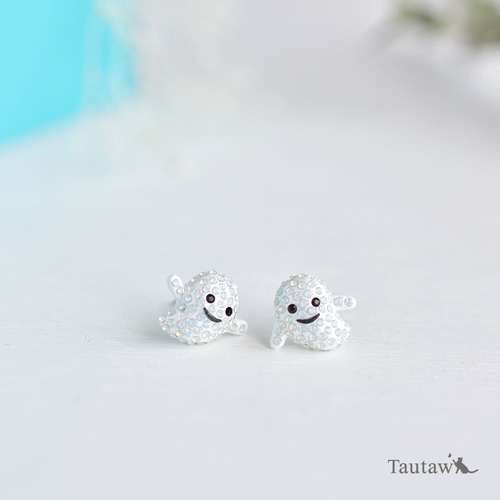 おばけ ピアス or イヤリング ハロウィン ピアス（スタッド・一