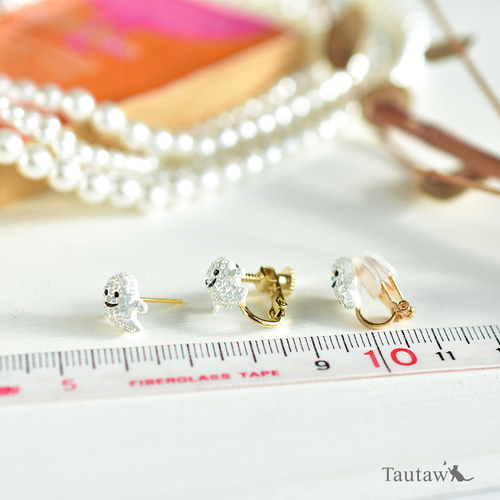 5ミリ もっと！小粒なおばけとモンスター 小さい ハンドメイドピアス