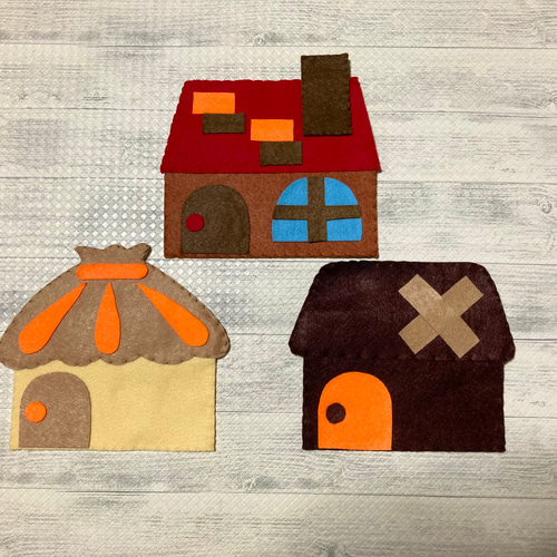ハンドメイド「3匹のこぶた」パネルシアター(^^) その他雑貨 みのり
