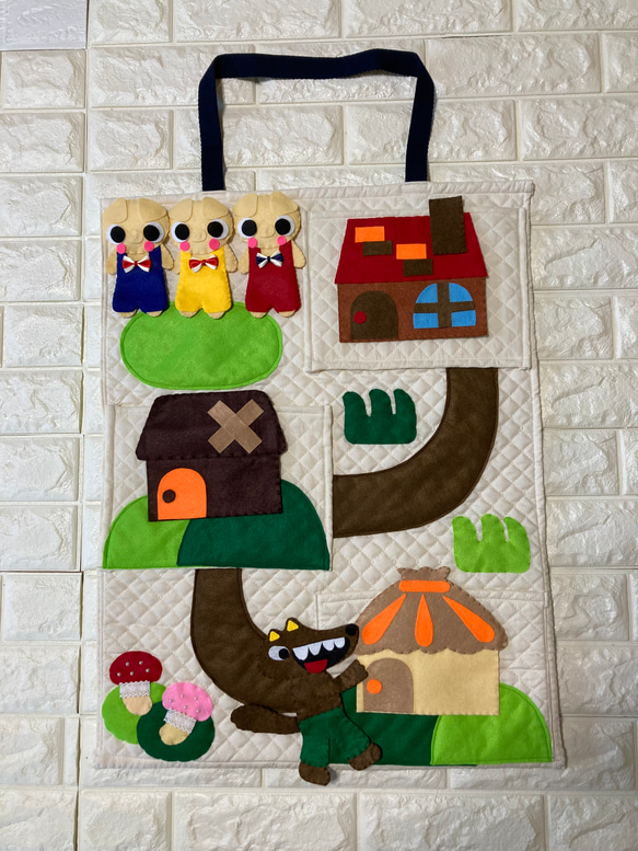 ハンドメイド「3匹のこぶた」パネルシアター(^^) その他雑貨 みのり