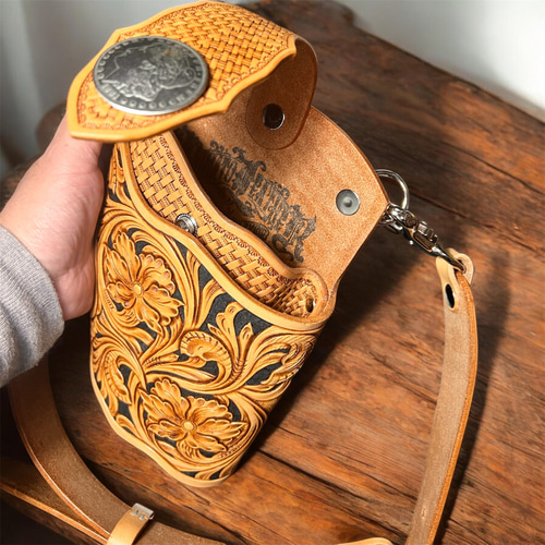 ウォレットホルダー バイカー ウォレットケース レッグポーチ レザー