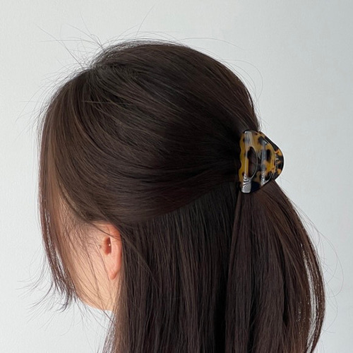 再入荷 ハーフアップ べっ甲バンスクリップ シンプル ヘアクリップ 髪