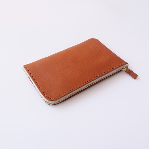 内縫いL字ファスナー長財布【受注生産】本革 イタリアンレザー L字財布
