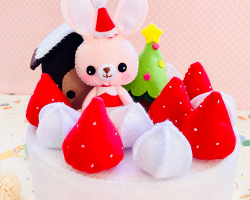  ウサギ ぬいぐるみ ケーキ付き うさずきん/ぬいぐるみ6種セット（ケーキの着ぐるみ） ぬいぐるみ