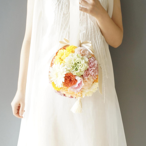ウェディングブーケ　アーティフィシャルフラワー　前撮り ウェディングブーケ　アーティフィシャルフラワー　前撮り
