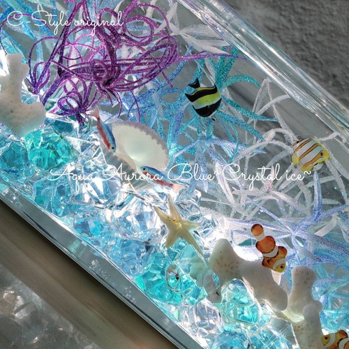 限定 BIG 横置き アクアリウム ハーバリウム ～aqua Aurora～ ハー 