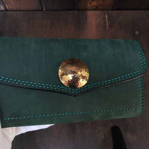 受注生産 昔の金庫の色 使い易さ抜群！ギャルソン型 長財布