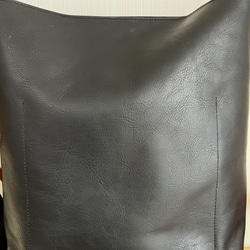 ヌメ革の縦型シンプルバッグ　(受注生産) 6枚目の画像