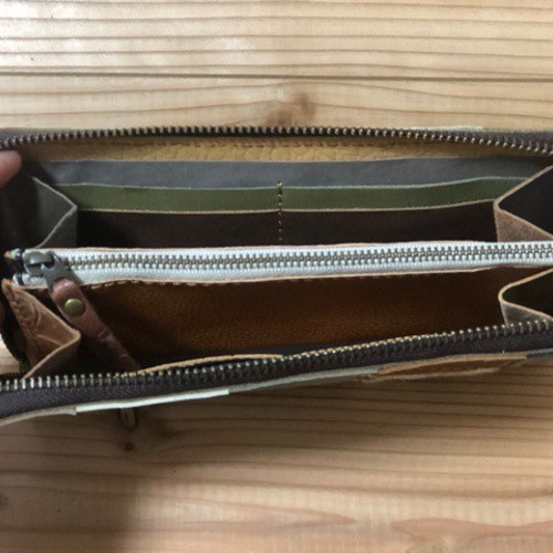 レザーパッチワーク 長財布☆ 長財布 wakaba 通販 10415338