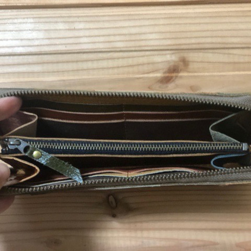 レザーパッチワーク 長財布☆ 長財布 wakaba 通販 10415338