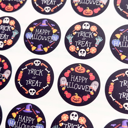 ハロウィン・ラッピングシール】 お菓子 プレゼント シール シール