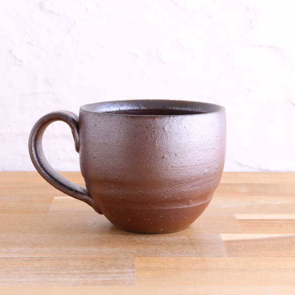 備前焼　コーヒーカップ【C】【陶器・マグカップ・コップ】 2枚目の画像
