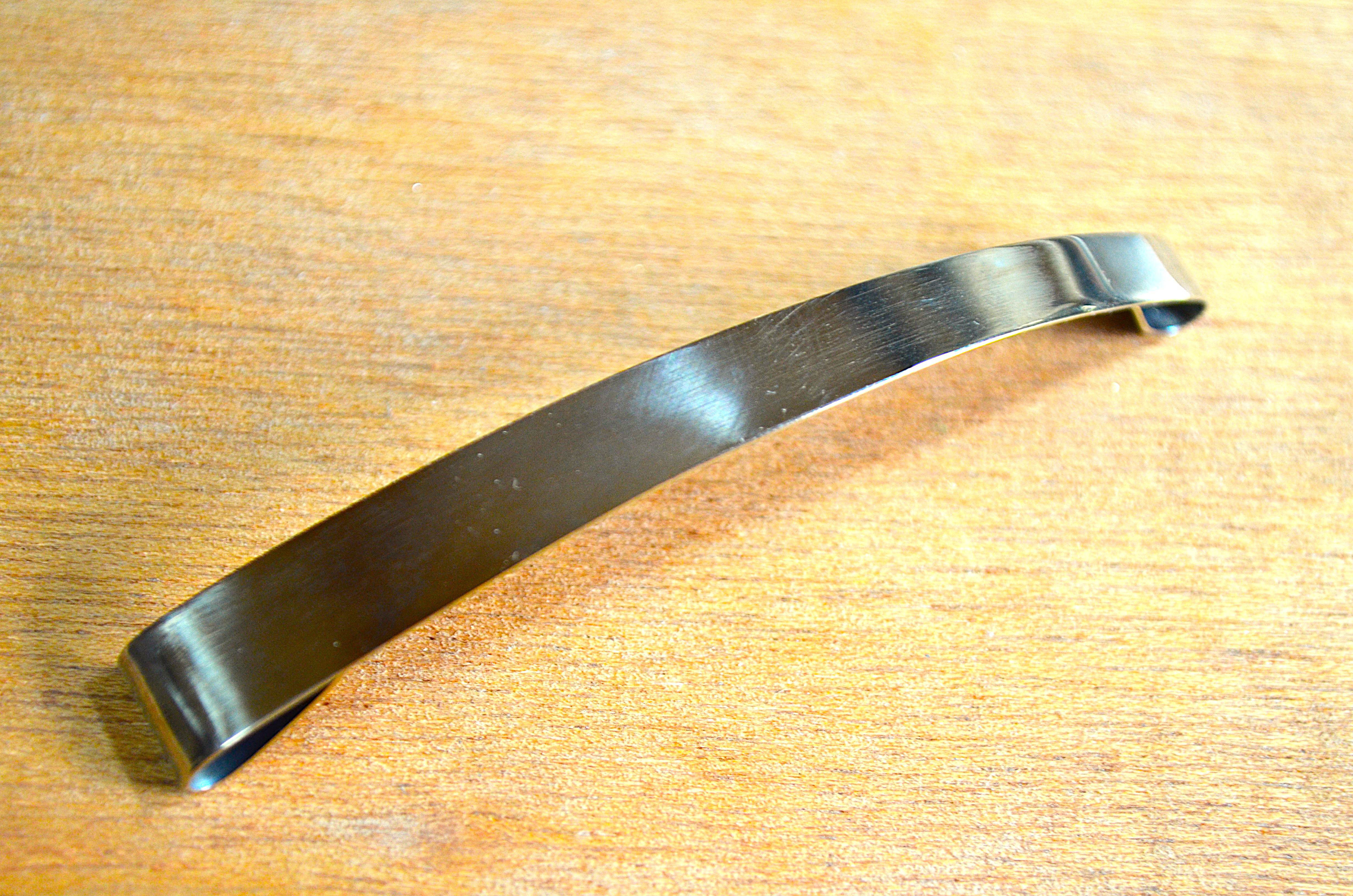 Titanium Barrette Gr5 =６４チタンバレッタ90mm=フランスピン・メタルスライドピン・受注生産